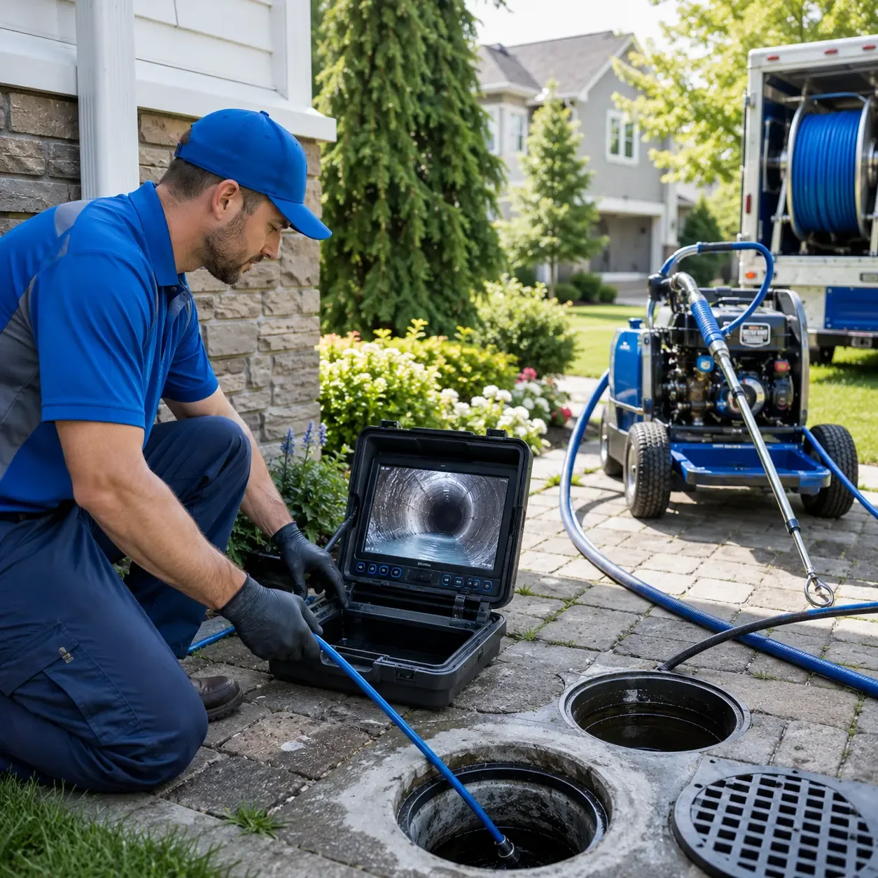 Outdoor drain cleaning professionals serving Rumford, ME