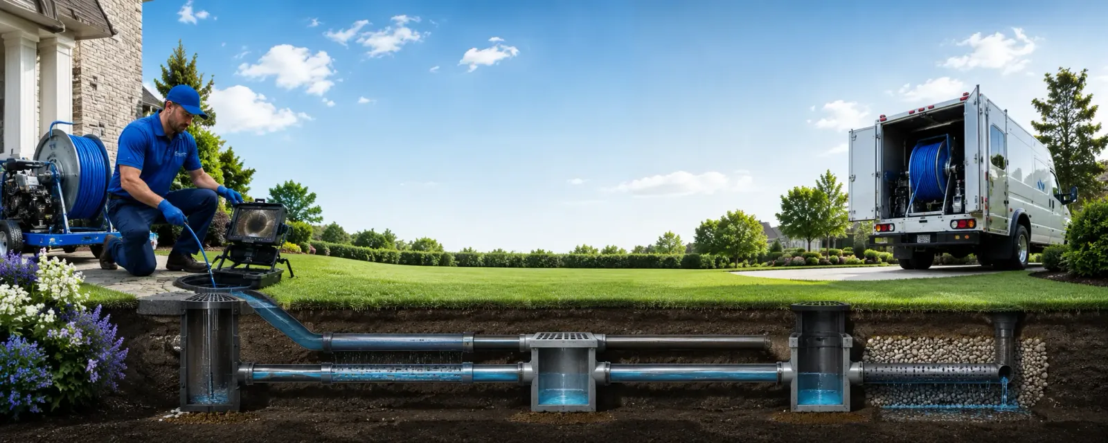 Outdoor drain cleaning information for Rumford, ME